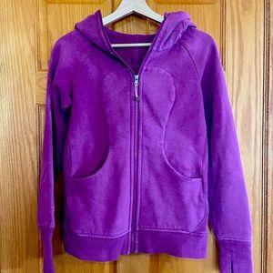 Lululemon Scuba Hoodie with thumb holes in Purple